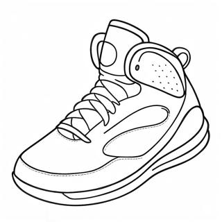 Cool Basketball Shoes Coloring Page 19582-15769