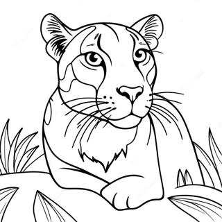 Puma Coloring Pages