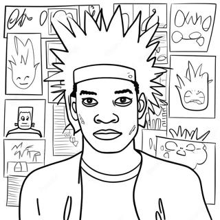 Basquiat Coloring Page 19601-15773