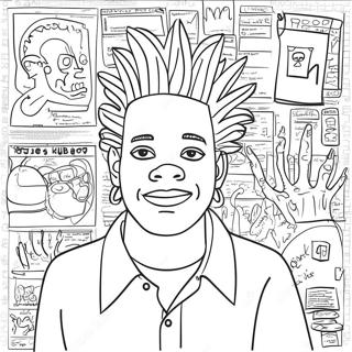 Basquiat Coloring Page 19601-15775