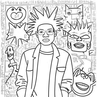 Basquiat Coloring Page 19601-15776