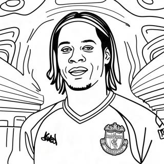 Ronaldinho Soccer Star Coloring Page 19681-15839