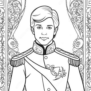 Charming Prince In Royal Attire Coloring Page 19712-15869