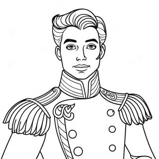 Charming Prince In Royal Attire Coloring Page 19712-15871