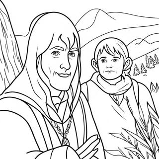 Lord Of The Rings Coloring Page 1971-1619