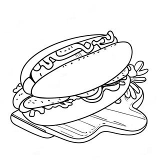 Hot Dog Coloring Page 19731-15883