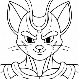 Beerus With Angry Expression Coloring Page 19772-15915