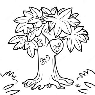 Colorful Chicka Chicka Boom Boom Tree Coloring Page 19782-15926