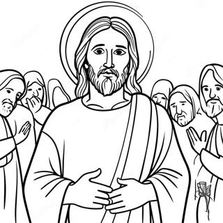 Jesus Heals Coloring Page 19811-15943