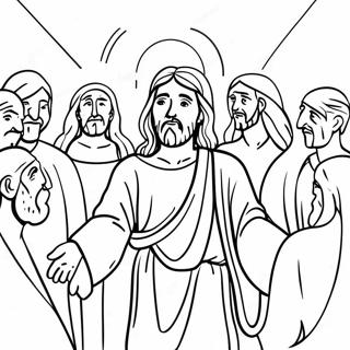 Jesus Heals Coloring Page 19811-15944