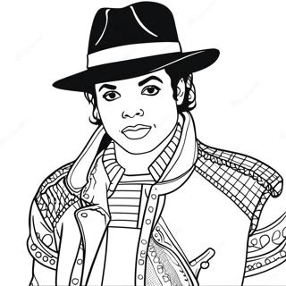 Michael Jackson Coloring Page 1981-1630