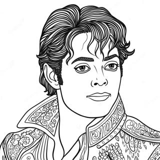 Michael Jackson Coloring Page 1981-1631