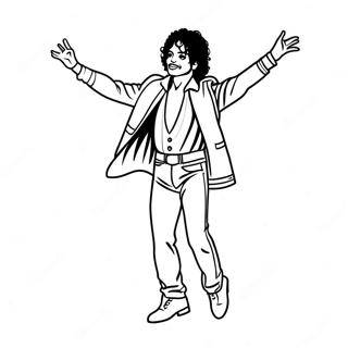 Michael Jackson Moonwalking Coloring Page 1982-1627