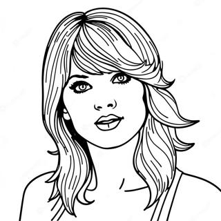 Taylor Swift Red Coloring Pages