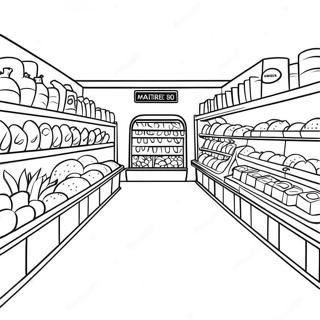 Grocery Store Coloring Page 19851-15979