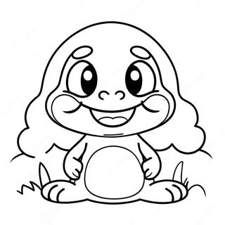 Cute Goomba With A Big Smile Coloring Page 19862-15985