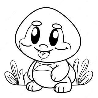 Cute Goomba With A Big Smile Coloring Page 19862-15987