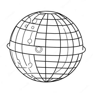 Disco Ball Coloring Pages