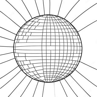 Disco Ball Coloring Page 19871-15994