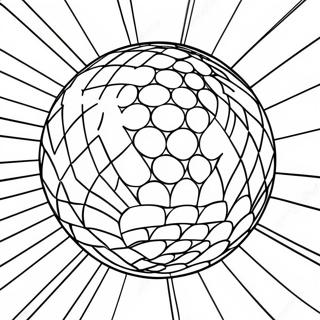 Sparkling Disco Ball Coloring Page 19872-15997