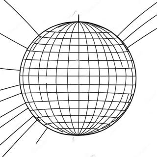 Sparkling Disco Ball Coloring Page 19872-15999