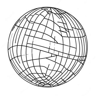 Sparkling Disco Ball Coloring Page 19872-16000