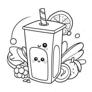 Colorful Juice Box Coloring Page 19932-16041