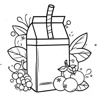 Colorful Juice Box Coloring Page 19932-16042