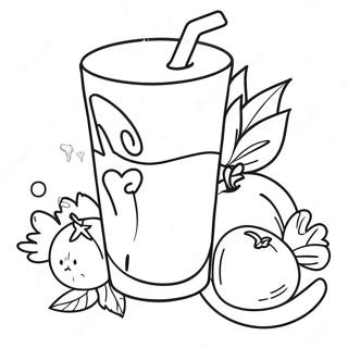 Colorful Juice Box Coloring Page 19932-16043