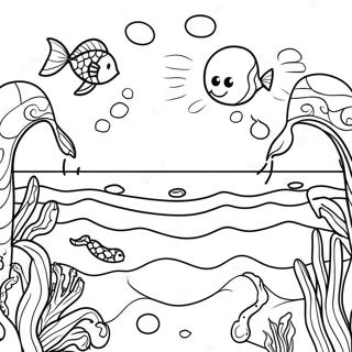 Realistic Ocean Scene Coloring Page 19941-16047