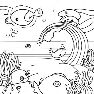 Realistic Ocean Scene Coloring Page 19941-16048