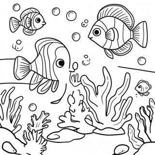 Detailed Coral Reef Coloring Page 19942-16054