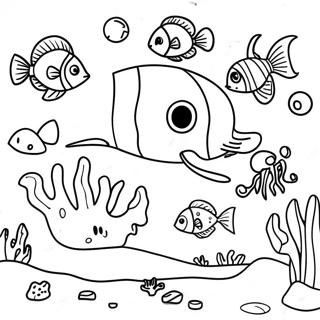 Detailed Coral Reef Coloring Page 19942-16056