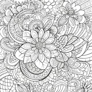 Intricate Henna Designs Coloring Page 19972-16077