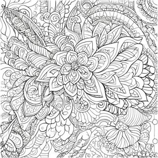 Intricate Henna Designs Coloring Page 19972-16078