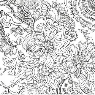 Intricate Henna Designs Coloring Page 19972-16079