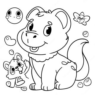 Cute Animals For 1st Graders Coloring Page 19982-16085