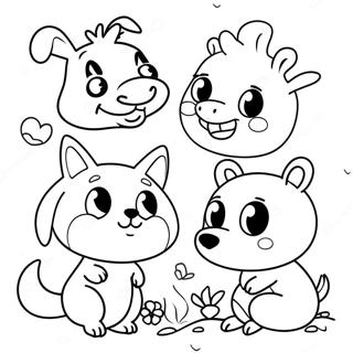 Cute Animals For 1st Graders Coloring Page 19982-16088