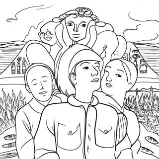 Album Cover Coloring Page 20001-16099