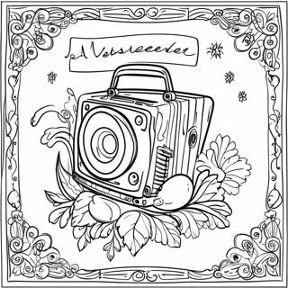 Retro Album Cover Coloring Page 20002-16101