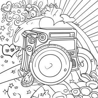 Retro Album Cover Coloring Page 20002-16102