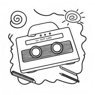 Retro Album Cover Coloring Page 20002-16104