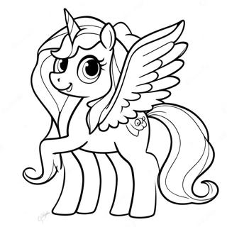 Celestia My Little Pony Coloring Page 20031-16128