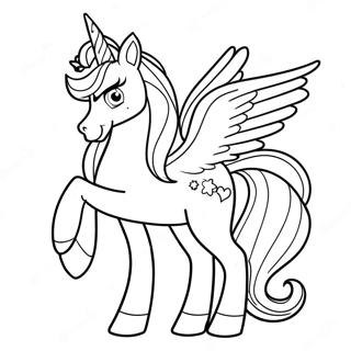 Princess Celestia With Sparkling Mane Coloring Page 20032-16122