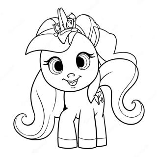 Princess Celestia With Sparkling Mane Coloring Page 20032-16124