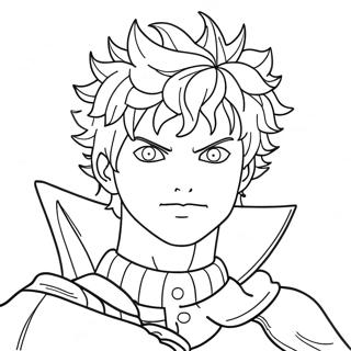 Black Clover Coloring Page 20051-16142