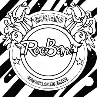 Rock Band Logo Coloring Page 20061-16148