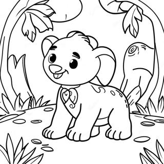 Exciting Jungle Adventure Coloring Page 20072-16157