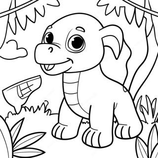 Exciting Jungle Adventure Coloring Page 20072-16159