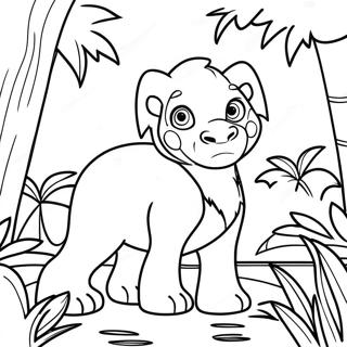 Exciting Jungle Adventure Coloring Page 20072-16160